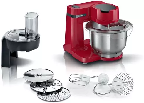 Комбайн Bosch MUMS2ER01, 700 Вт, терка, красный (MUMS2ER01)