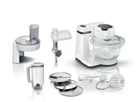 Комбайн Bosch MUMS2TW30, 700Вт, миксер, блендер, мясорубка, терка, белый (MUMS2TW30)