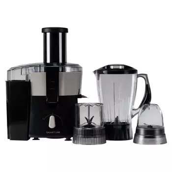 Комбайн GALAXY LINE GL 0830, 1000Вт, блендер, соковыжималка, мельничка, черный (гл0830л)