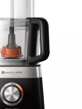 Комбайн Philips HR7530/10, 850Вт, блендер, соковыжималка для цитрусовых, терка, мельничка, черный (HR7530/10)