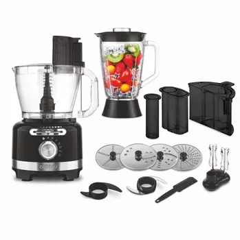 Комбайн ZELMER ZFP9000B, 2 кВт, блендер, терка, черный (70505446P)