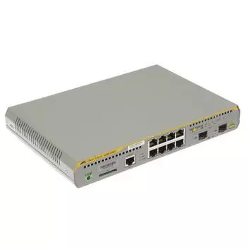 Коммутатор Allied Telesis AT-x230-10GT-50, управляемый, кол-во портов: 8x1 Гбит/с, SFP 2x1 Гбит/с, установка в стойку (AT-x230-10GT-50)