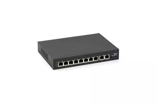 Коммутатор Бастион SKAT PoE-8E-2E, кол-во портов: 8x100 Мбит/с, кол-во SFP/uplink: RJ-45 2x1 Гбит/с, PoE: 8x30 Вт (макс. 120 Вт) (4072)