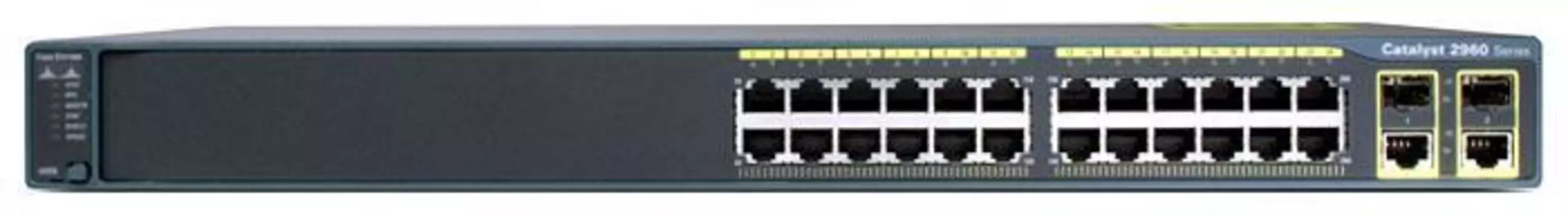 Коммутатор Cisco Catalyst 2960 Plus 24 10/100 (8 PoE) + 2 T/SFP LAN Base (WS-C2960+24LC-L)