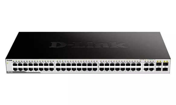 Коммутатор D-Link DGS-1052, кол-во портов: 48x1 Гбит/с, кол-во SFP/uplink: combo RJ-45/SFP 4x1 Гбит/с, установка в стойку (DGS-1052/A3A)