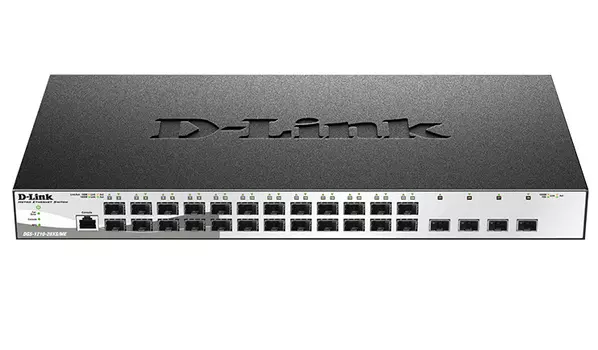Коммутатор D-Link DGS-1210-28XS/ME, управляемый, кол-во портов:, SFP 24x1, кол-во SFP/uplink: SFP+ 4x10 Гбит/с, установка в стойку (DGS-1210-28XS/ME/B2A)