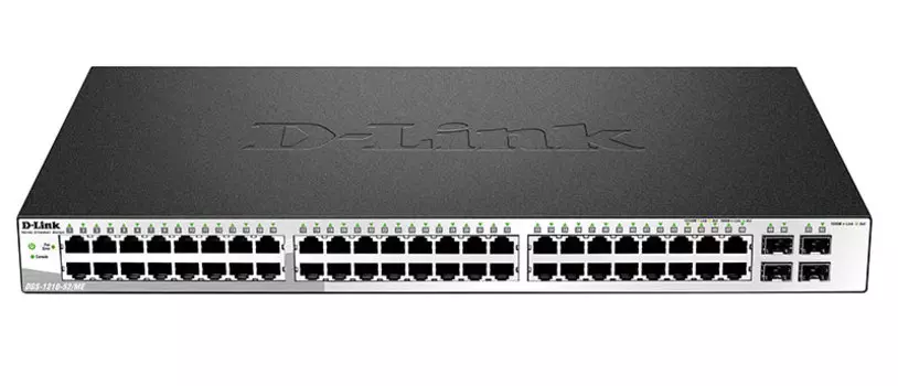 Коммутатор D-link DGS-1210-52/ME, управляемый, кол-во портов: 48x1 Гбит/с, кол-во SFP/uplink: SFP 4x1 Гбит/с, установка в стойку (DGS-1210-52/ME/B1A)