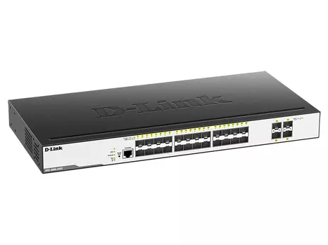 Коммутатор D-Link DGS-3000-28XS, управляемый, кол-во портов:, SFP 24x1 Гбит/с, кол-во SFP/uplink: SFP+ 4x10 Гбит/с, установка в стойку (DGS-3000-28XS/B1A)