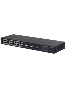 Коммутатор Dahua SG4028, управляемый, кол-во портов: 26x1 Гбит/с, кол-во SFP/uplink: SFP 2x1 Гбит/с, установка в стойку (DH-SG4028)