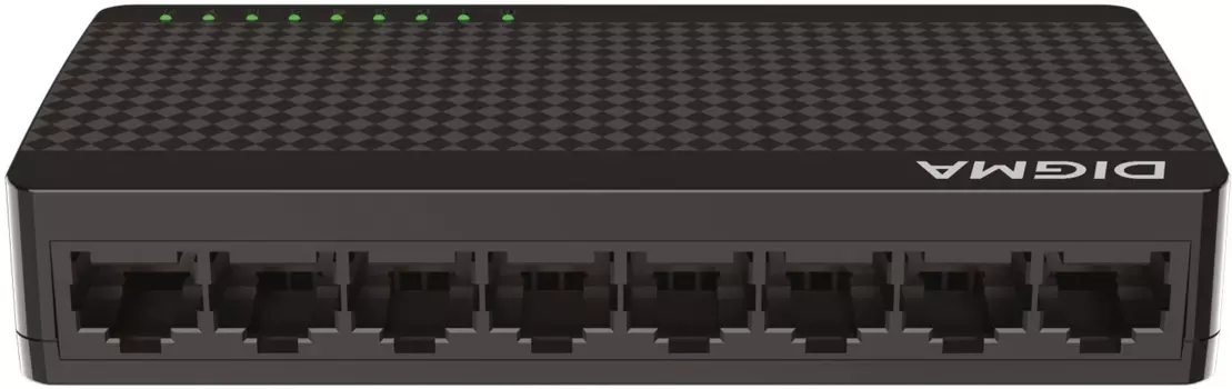 Коммутатор Digma DSW-108GEV2, кол-во портов: 8x1 Гбит/с (DSW-108GEV2)