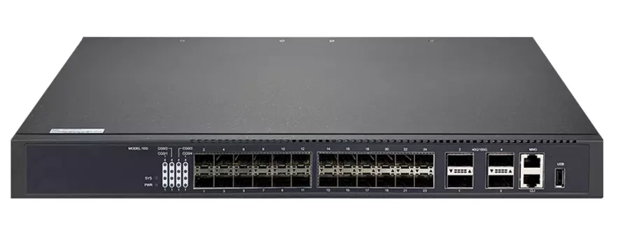 Коммутатор Nikomax (Gigalink) GL-SW-X304-28SQ, управляемый, кол-во портов: SFP+ 24x10 Гбит/с, кол-во SFP/uplink: QSFP28 4x100 Гбит/с, установка в стойку (GL-SW-X304-28SQ)