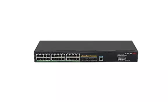 Коммутатор H3C 5570S-28S-HPWR-EI-A-GL, управляемый, кол-во портов: 24x1000, кол-во SFP/uplink: SFP+ 4x10 Гбит/с, установка в стойку, PoE: 24x30 Вт (LS-5570S-28S-HPWR-EI-A-GL)