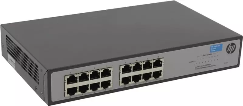 Коммутатор HPE 1420-16G 16-ports 10/100/1000Mbps (JH016A)