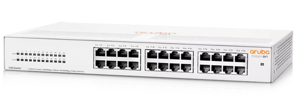 Коммутатор HPE Aruba Instant On 1430 24G Switch, кол-во портов: 24x1 Гбит/с, установка в стойку (R8R49A)