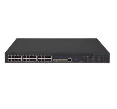 Коммутатор HPE FlexNetwork 5130 EI, управляемый, кол-во портов: 24x1 Гбит/с, SFP+ 4x10 Гбит/с, установка в стойку, PoE: 24x30Вт (макс. 370Вт) (JG936A)