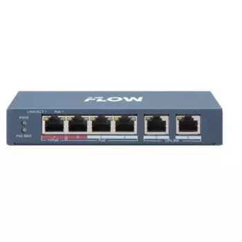 Коммутатор iFlow F-SW-EU206POE-V/L, кол-во портов: 4x100 Мбит/с, кол-во SFP/uplink: RJ-45 2x100 Мбит/с, PoE: 4x30 Вт (макс. 35 Вт) (301803322)