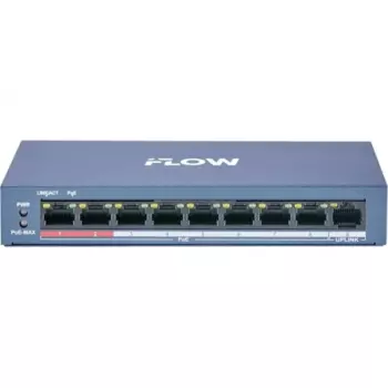 Коммутатор iFlow F-SW-EU209POE-V/L, кол-во портов: 8x100 Мбит/с, кол-во SFP/uplink: RJ-45 1x100 Мбит/с, PoE: 8x30 Вт (макс. 60 Вт) (301803323)