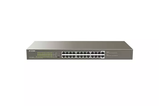 Коммутатор IP-Com G1124P-24-250W, кол-во портов: 24x1 Гбит/с, установка в стойку, PoE: 24x30Вт (макс. 225Вт) (G1124P-24-250W)