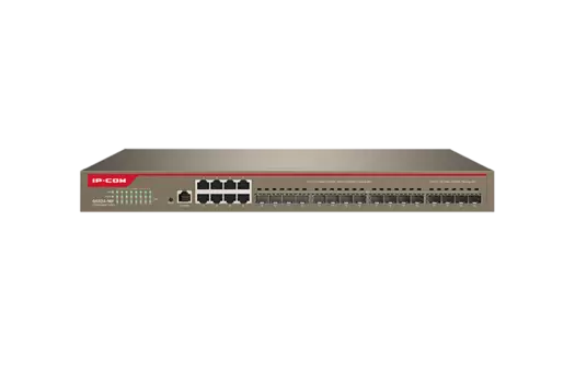 Коммутатор IP-Com G5324-16F, управляемый, кол-во портов: 8x1 Гбит/с, кол-во SFP/uplink: SFP 16x1 Гбит/с, установка в стойку (G5324-16F)