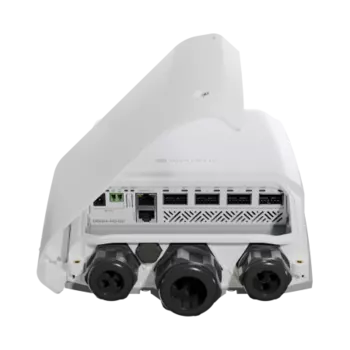 Коммутатор Mikrotik Cloud Router Switch CRS504-4XQ-OUT, кол-во портов: 1x100 Мбит/с, кол-во SFP/uplink: QSFP28 4x100 Гбит/с, уличный (CRS504-4XQ-OUT)