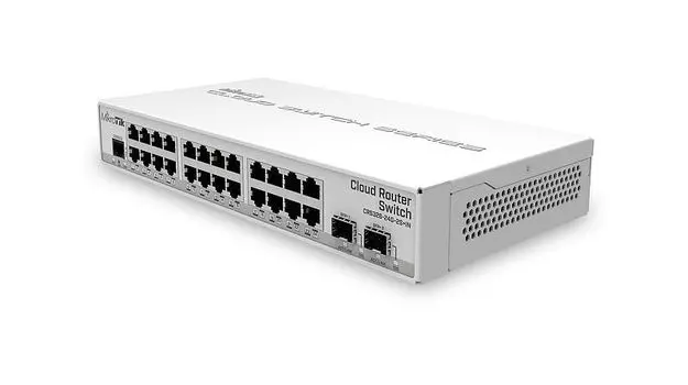 Коммутатор MikroTik CRS326-24G-2S+IN, управляемый, кол-во портов: 24x1 Гбит/с, SFP+ 2x10 Гбит/с (CRS326-24G-2S+IN)