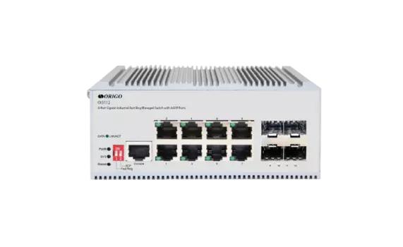 Коммутатор ORIGO OI3112, управляемый, кол-во портов: 8x1 Гбит/с, кол-во SFP/uplink: SFP 4x1 Гбит/с, на DIN-рейку (OI3112/A1A)
