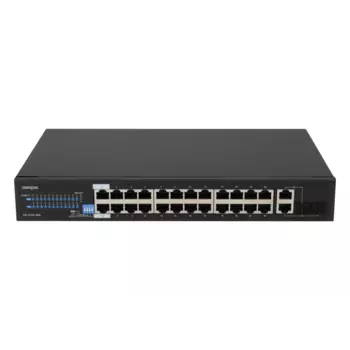 Коммутатор Powertone PUS-2C24L-360R, кол-во портов: 24x1 Гбит/с, кол-во SFP/uplink: combo RJ-45/SFP 2x1 Гбит/с, установка в стойку, PoE: 24x30 Вт (макс. 360 Вт) (PUS-2C24L-360R)