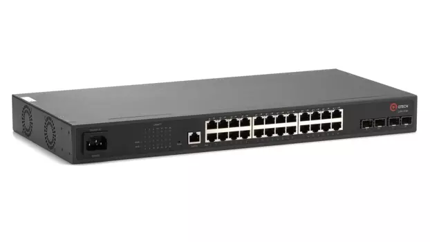 Коммутатор Qtech QSW-3750-28T-POE-АС-R, управляемый, кол-во портов: 24x1 Гбит/с SFP 4x1 Гбит/с, установка в стойку, PoE: 24x30 Вт (макс. 370 Вт) (QSW-3750-28T-POE-АС-R)
