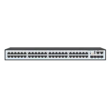Коммутатор SNR S2989G-48TX-POE, управляемый, кол-во портов: 48x1 Гбит/с, кол-во SFP/uplink: SFP+ 4x10 Гбит/с, установка в стойку, PoE: 48x30 Вт (макс. 740 Вт) (SNR-S2989G-48TX-POE)