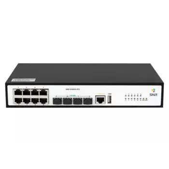 Коммутатор SNR S2989G-8TX, управляемый, кол-во портов: 8x1 Гбит/с, кол-во SFP/uplink: SFP+ 4x10 Гбит/с, установка в стойку (SNR-S2989G-8TX)
