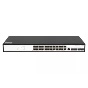 Коммутатор SNR S5110G-24TX-POE, управляемый, кол-во портов: 24x1 Гбит/с, кол-во SFP/uplink: SFP+ 4x10 Гбит/с, установка в стойку, PoE: 24x30 Вт (макс. 250 Вт) (SNR-S5110G-24TX-POE)