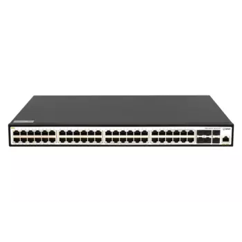 Коммутатор SNR S5110G-48TX-POE, управляемый, кол-во портов: 48x1 Гбит/с, кол-во SFP/uplink: SFP+ 6x10 Гбит/с, установка в стойку, PoE: 48x30 Вт (макс. 370 Вт) (SNR-S5110G-48TX-POE)