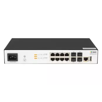 Коммутатор SNR S5210G-8TX-UPS, управляемый, кол-во портов: 8x1000, кол-во SFP/uplink: SFP+ 4x10 Гбит/с, установка в стойку (SNR-S5210G-8TX-UPS)