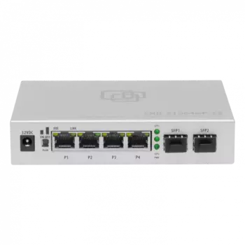Коммутатор SNR SNR-S1904GP-2S, кол-во портов: 4x1 Гбит/с, SFP 2x1 Гбит/с, PoE: 4x30Вт (макс. 65Вт) (SNR-S1904GP-2S)
