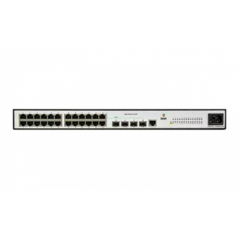Коммутатор SNR SNR-S2962-24T-RPS, управляемый, кол-во портов: 24x100 Мбит/с, кол-во SFP/uplink: SFP 4x1 Гбит/с, установка в стойку (SNR-S2962-24T-RPS)