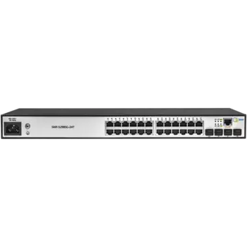 Коммутатор SNR SNR-S2985G-24T-DC, управляемый, кол-во портов: 24x1 Гбит/с, кол-во SFP/uplink: SFP 4x1 Гбит/с, установка в стойку