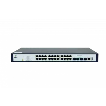 Коммутатор SNR SNR-S2989G-24TX-UPS, управляемый, кол-во портов: 24x1 Гбит/с, SFP+ 4x10 Гбит/с, установка в стойку (SNR-S2989G-24TX-UPS)