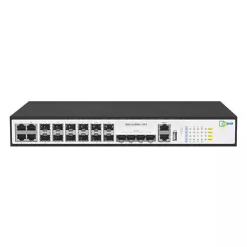 Коммутатор SNR SNR-S2995G-12FX-DC, управляемый, кол-во портов: 8x1 Гбит/с, кол-во SFP/uplink: 8x1 Гбит/с