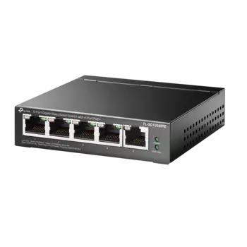 Коммутатор TP-Link Easy Smart TL-SG105MPE, кол-во портов: 5x1 Гбит/с, PoE: 4x30 Вт (макс. 120 Вт) (TL-SG105MPE)