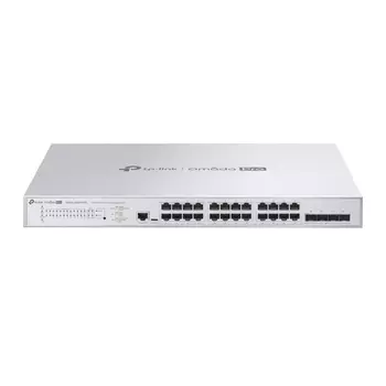 Коммутатор TP-Link Omada Pro S5500-24MPP4XF, управляемый, кол-во портов: 24x2.5 Гбит/с, кол-во SFP/uplink: SFP+ 4x10 Гбит/с, установка в стойку, PoE: 24x60 Вт (макс. 500 Вт) (S5500-24MPP4XF)