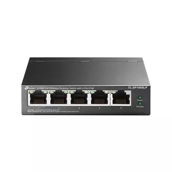 Коммутатор TP-LINK TL-SF1005LP, кол-во портов: 5x100 Мбит/с, PoE: 4шт.x15.4Вт (макс. 41Вт) (TL-SF1005LP)