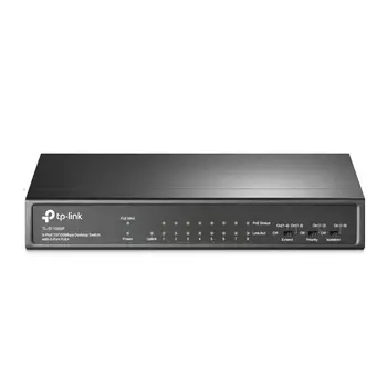 Коммутатор TP-LINK TL-SF1009P, кол-во портов: 9x100 Мбит/с, PoE: 8шт.x30Вт (макс. 65Вт) (TL-SF1009P)