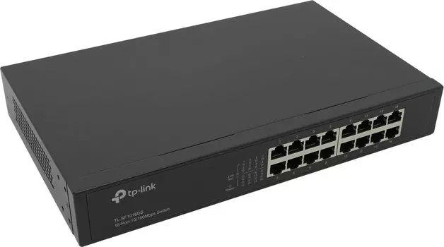 Коммутатор TP-LINK TL-SF1016DS, кол-во портов: 16x100 Мбит/с, установка в стойку (TL-SF1016DS)