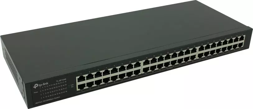 Коммутатор TP-LINK TL-SF1048, кол-во портов: 48x100 Мбит/с, установка в стойку (TL-SF1048)