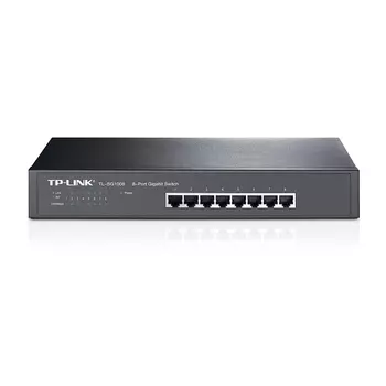 Коммутатор TP-LINK TL-SG1008 8-port Gigabit Switch, 1U rack-mountable steel case
