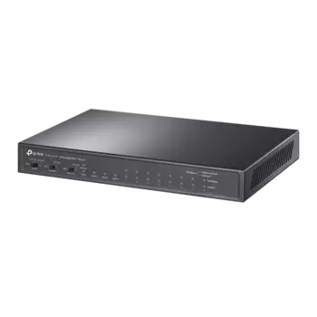 Коммутатор TP-Link TL-SL1311P, кол-во портов: 8x100 Мбит/с SFP 1x1, кол-во SFP/uplink: RJ-45 2x1 Гбит/с, PoE: 8x30 Вт (макс. 65 Вт) (TL-SL1311P)