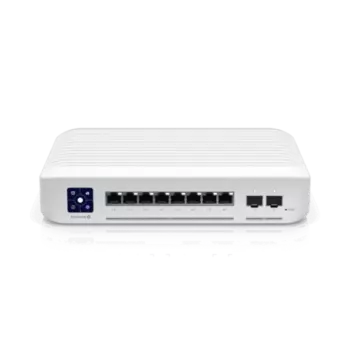 Коммутатор Ubiquiti UniFi Switch Enterprise 8 PoE, управляемый, кол-во портов: 8x2.5 Гбит/с, кол-во SFP/uplink: SFP+ 2x10 Гбит/с, PoE: 8x32Вт (макс. 120Вт) (USW-Enterprise-8-PoE)