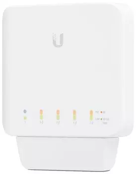 Коммутатор Ubiquiti UniFi Switch Flex, управляемый, кол-во портов: 5x1 Гбит/с, PoE: 4x25Вт (макс. 46Вт) (USW-Flex-3)