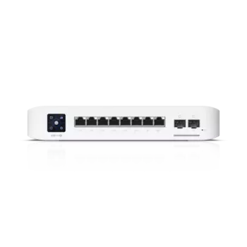 Коммутатор Ubiquiti UniFi Switch Professional 8 PoE, управляемый, кол-во портов: 8x1 Гбит/с, кол-во SFP/uplink: SFP+ 2x10 Гбит/с, PoE: 8x60 Вт (макс. 120 Вт) (USW-Pro-8-PoE)