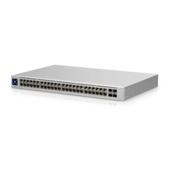 Коммутатор Ubiquiti USW-48-EU, управляемый, кол-во портов: 48x1 Гбит/с, SFP 4x1 Гбит/с, установка в стойку (USW-48-EU)